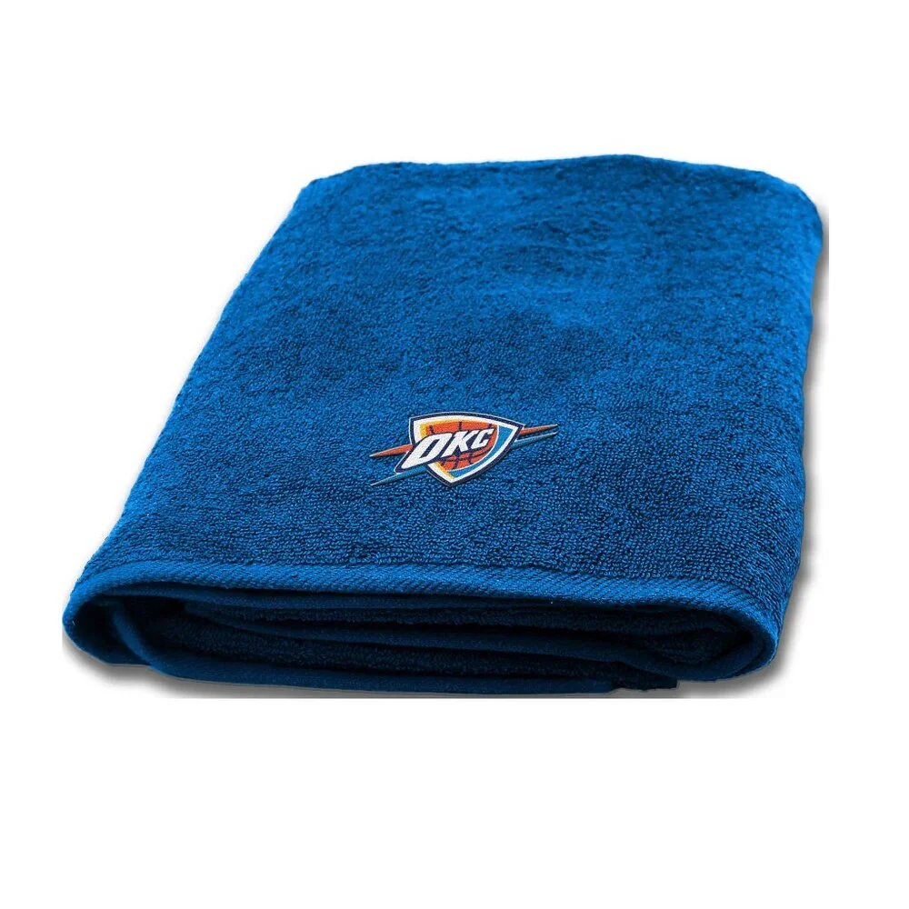 Oklahoma City Thunder Bath Towel Dimensions are 25 x 50 inches